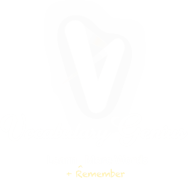 Vocabulary Genius, Learn and Remember More Words Logo